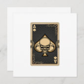 エース スペード スカル カード ポーカー カジノ プレーヤー ギャンブル (正面/裏面)