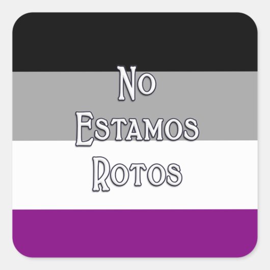 エース・ノー・エスタモス…四角ステッカー スクエアシール (正面)