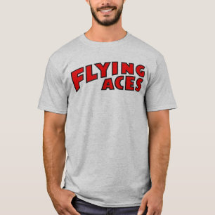 エース・パイロットの灰色のTシャツのロゴの代理 Tシャツ