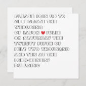 エース 招待状 (正面/裏面)