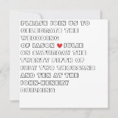 エース 招待状 (正面)