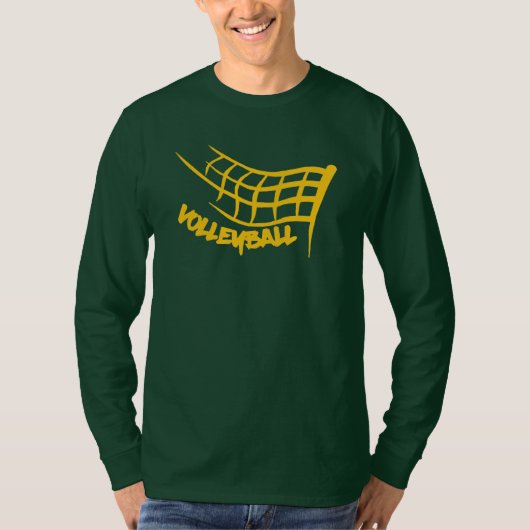 エース！男子バレーボール長袖ティー Tシャツ (正面)