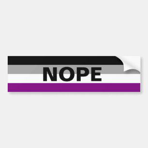エース「NOPE」 バンパーステッカー
