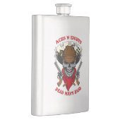 エースNエイズデッドマンズハンドカウボーイスカル フラスク (右)