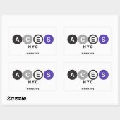 エースNYCスタンプ 長方形シール (シート)