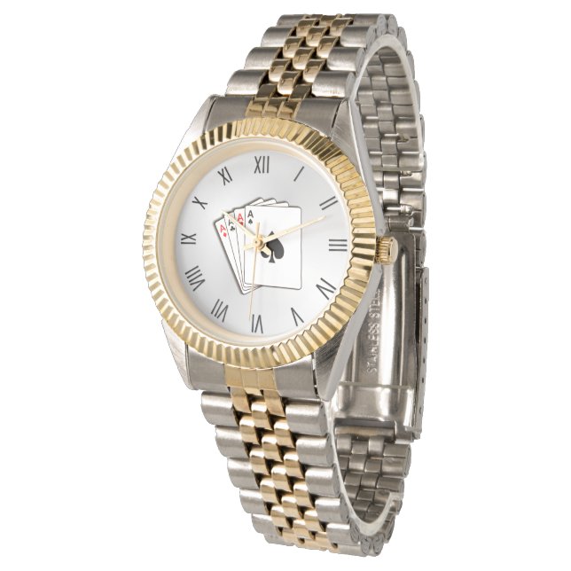 エースw黒ローマ数字 腕時計 (アングル)