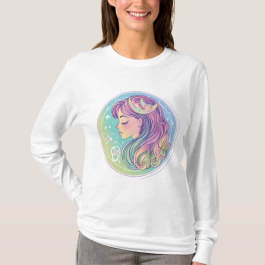 エーテリアルおとめ座の乙女 Tシャツ (正面)