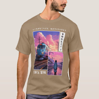 エーテリアルな日本のストリートウェア 90年代の懐かしい Vaporwa Tシャツ