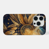 エーテリアル・エスケープス ゴールデンドリームキャッチャー 星光 iPhoneケース (裏面横)
