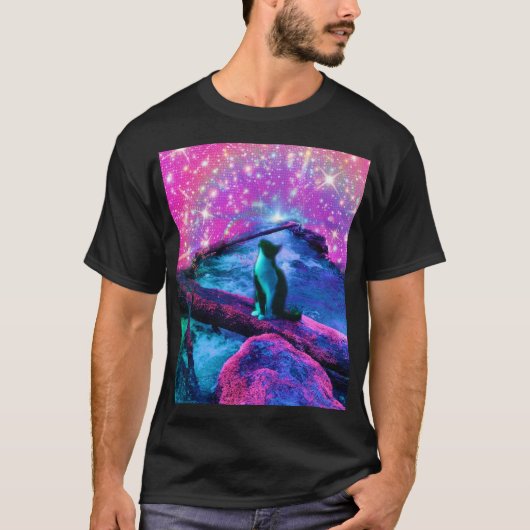 エーテリアル・ドリーマー - 猫Tシャツ Tシャツ (正面)