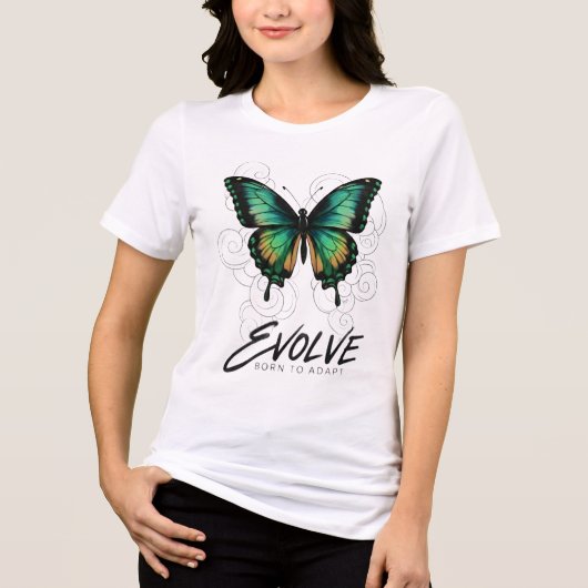 エーテリアル・バタフライ "EVOLVE" トライブレンドＴシャツ (正面)