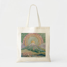 エーテリアル・ブルーム:春のパステルモザイク火山 トートバッグ