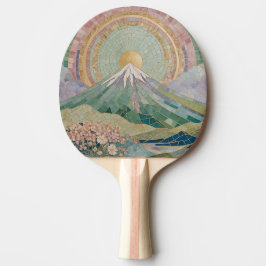 エーテリアル・ブルーム: 春の淡いモザイク火山 卓球ラケット