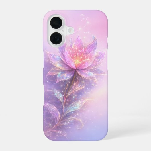 エーテリアル ロータス ライト iPhone 16ケース (裏面)