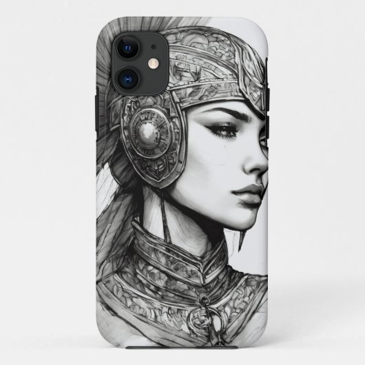 「エーテルの戦士:内の女神をプロファイリングする Case-Mate iPhoneケース (裏面)