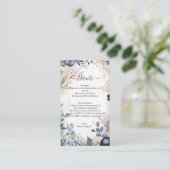 エーテルの繊細な水の色の穏やかな葉 エンクロージャーカード (スタンド正面)