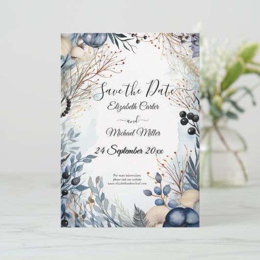 エーテルの繊細な水の色の穏やかな葉 セーブザデート (スタンド正面)