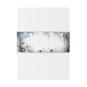 エーテルの繊細な水の色の穏やかな葉 招待状ベリーバンド (裏面例)