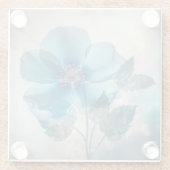 エーテルの青い花 ガラスコースター (裏面)