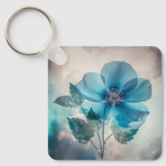 エーテルの青い花 キーホルダー (正面)