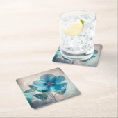 エーテルの青い花 スクエアペーパーコースター (インサイチュ)