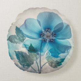 エーテルの青い花 ラウンドクッション