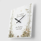 エーテルの魅惑の森 スクエア壁時計 (傾斜)