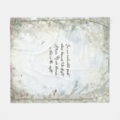 エーテルの魅惑の森 フリースブランケット (正面(横))