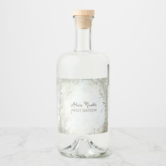 エーテルの魅惑の森 リキュールボトルラベル (正面)