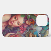 エーテルスピリチュアルスピリットガイドニンフ iPhoneケース (裏面横)