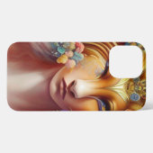 エーテルスピリチュアルスピリットガイドライオン iPhoneケース (裏面横)