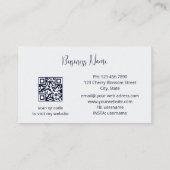 エーテルターコイズ金ゴールド花 名刺 (裏面)