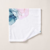 エーテルティール(緑がかった色)&ピンクインキグラマモダンール バスタオルセット (ウォッシュタオル)