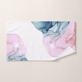 エーテルティール（緑がかった色）&ピンクインキーファンタジーグラマモダンー バスタオルセット (ハンドタオル)