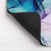 エーテルティール(緑がかった色)ピンクパープルインキグラマモダンール マウスパッド (コーナー)