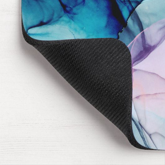 エーテルティール(緑がかった色)ピンクパープルインキグラマモダンール マウスパッド (コーナー)