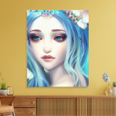 エーテルファンタジーアート |美しい妖精の誕生日 キャンバスプリント (インサイチュ (リビング))