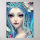 エーテルファンタジーアート |美しい妖精の誕生日 ポスター (正面)