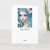 エーテルファンタジーアート |美しい妖精 サンキューカード (裏面)