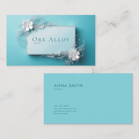 エーテル冬魔法結晶性植物学 名刺 (正面/裏面)