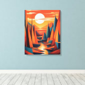 エーテル地平線 キャンバスプリント (インサイチュ (ウッドフロア))