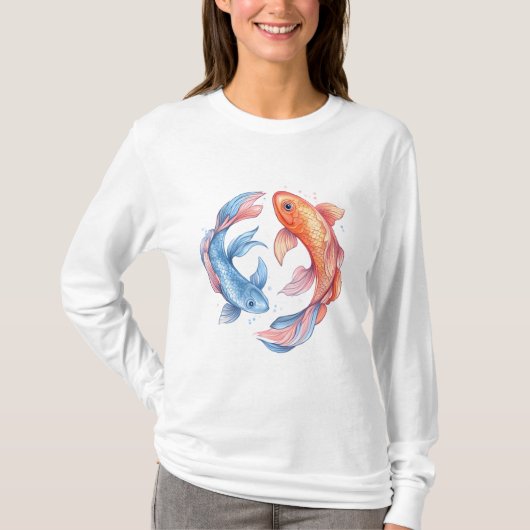エーテル型魚座エンブレム Tシャツ (正面)