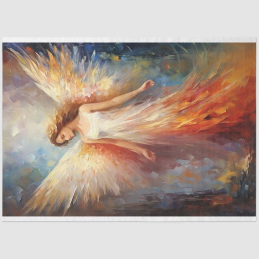 エーテル天使のデコパージュ 薄葉紙 (正面)