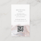 エーテル天然アルコールインクビモダンジネスカード 名刺 (裏面)