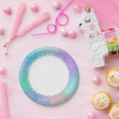 エーテル妖精のガウン | レインボーグラデーションパステルシェン ペーパープレート (パーティー)