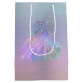 エーテル妖精のガウン | レインボーグラデーションパステルシェン ミディアムペーパーバッグ (裏面)