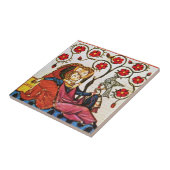 エーテル愛、白 タイル (側面)