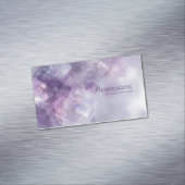 エーテル抽象芸術アメジスト結晶幾何学模様 マグネット名刺 (インサイチュ)