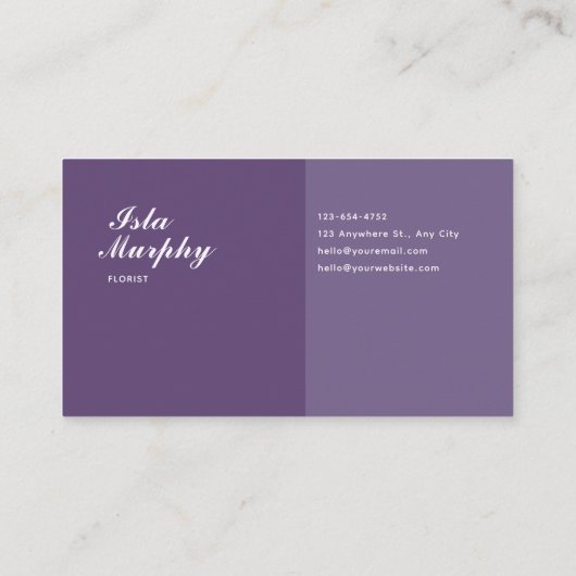 エーテル抽象芸術アメジスト結晶幾何学模様 名刺 (裏面)