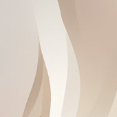 エーテル抽象芸術アートベージュ ポスター